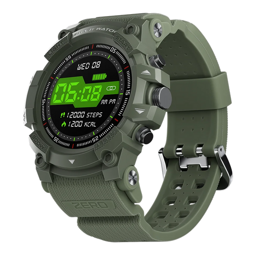 ZERO™ Tactical Rugged Smartwatch – Military-Grade Durability with Bluetooth Calling & Health Tracking